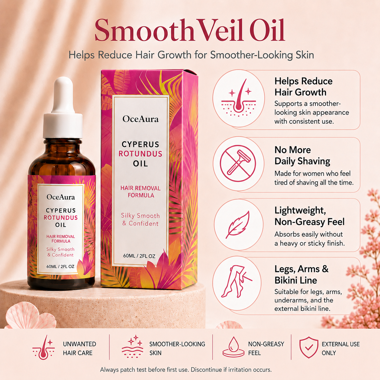 SmoothVeil Oil – Hair Growth Appearance Care